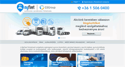 Desktop Screenshot of myfleet.hu